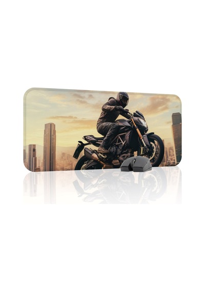 Motorsiklet Kaymaz Dikişli Kauçuk Oyuncu Mousepad V1 - 70x30 Xl Gaming Mouse Pad Fare Altlığı