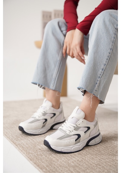 Daxtors Sameto Günlük Ortopedik Kadın Sneaker Spor Ayakkabı Beyaz Daxtors Sameto Günlük Ortopedik Kadın Sneaker Spor Ayakkabı Beyaz