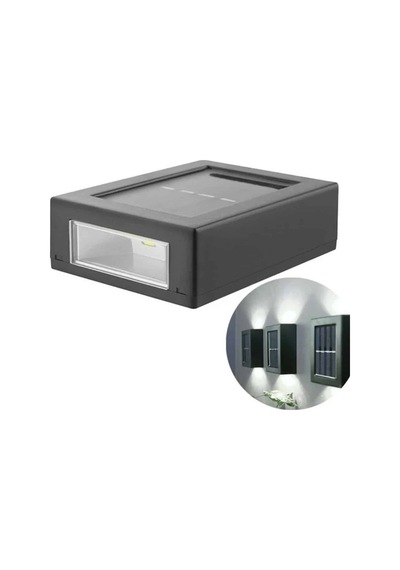 Solar Lamba Dekoratif Aplik Su Geçirmez Led Işıklı Duvar Lambası Renkli