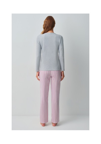 Suwen Cosy Pijama Takımı Wsh10510092919 Pembe