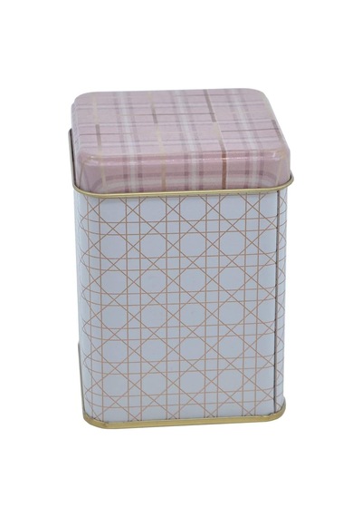Evle-erb24u7 Kare Metal Saklama Kabı 75x75 3 Lü Set, Rosy Rosy Diğer