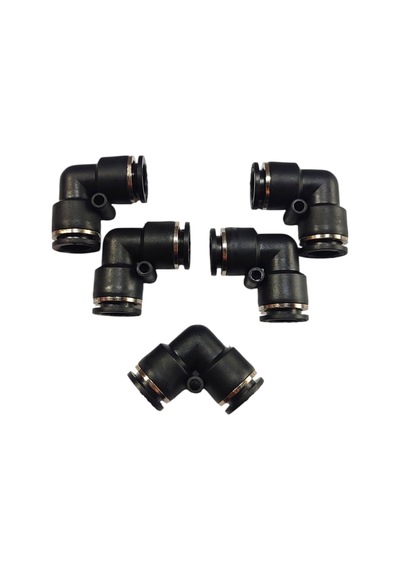 12mm Dirsek Hava Jakı - Pnömatik Jak - Hortum Jakı - Ekleme Jakı 5'li Set