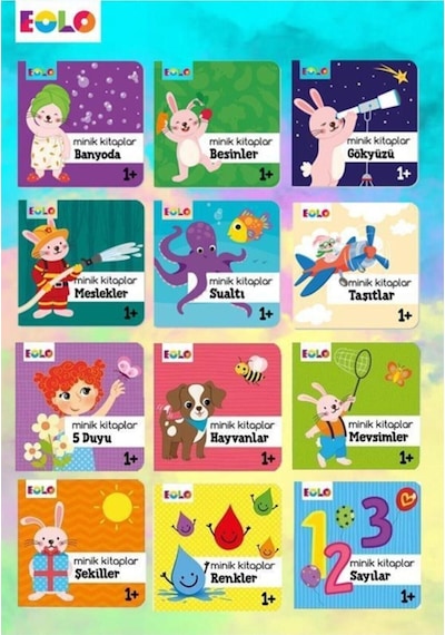 Minik Kitaplar - 12 Bebek Kitabı Birarada 2. Set