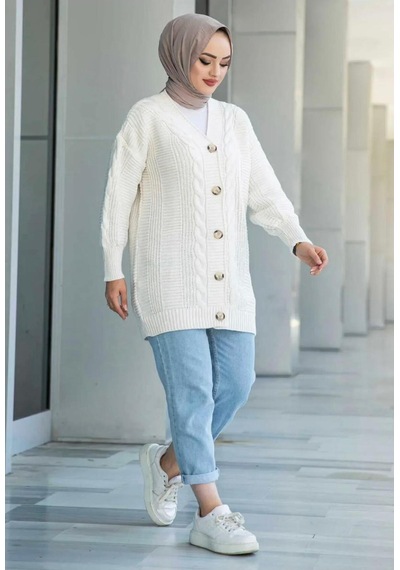 Flex Fashıon Kadın Kışlık Oversize 80 Cm Saç Örgü Kırık Beyaz Triko Hırka Kreem - 656385124 Kreem - 656385124 Kreem Flex Fashıon Kadın Kışlık Oversize 80 Cm Saç Örgü Kırık Beyaz Triko Hırka Kreem - 656385124 Kreem - 656385124 Kreem