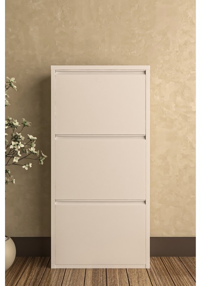 İdeal Home 3 Lü Metal Ayakkabılık Beyaz İdeal Home 3 Lü Metal Ayakkabılık Beyaz