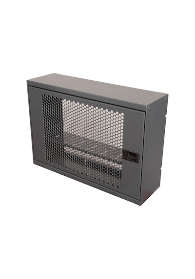 Alfafonet Wifi Box 400 Duvar Tipi Wifi Ve Modem Kutusu 400x120x280 Mm Antrasit Gri Siyah Temperli Cam Kapak Montajlı
