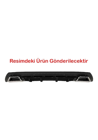 Opel Astra J Sedan Uyumlu Siyah Difüzör Çiftli Kare Egzoz Görünümlü D Tip Difizör