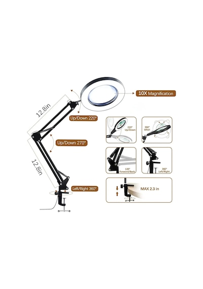 Jwin Mb-600 3 Modlu Ledli Masa Büyüteç