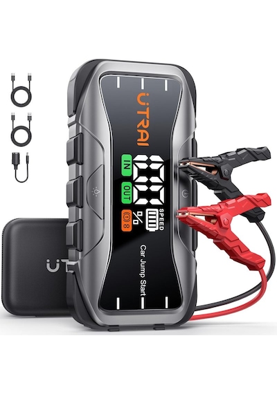 Jstar JS10 27000MAH 6000A Bitmiş Akü Çalıştıran Jump Starter Akü Takviye + Taşıma Çantası (65W PD)