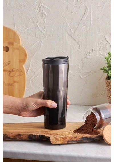 Karaca Joyful Sızdırmaz Çelik Termos Siyah 500 ml