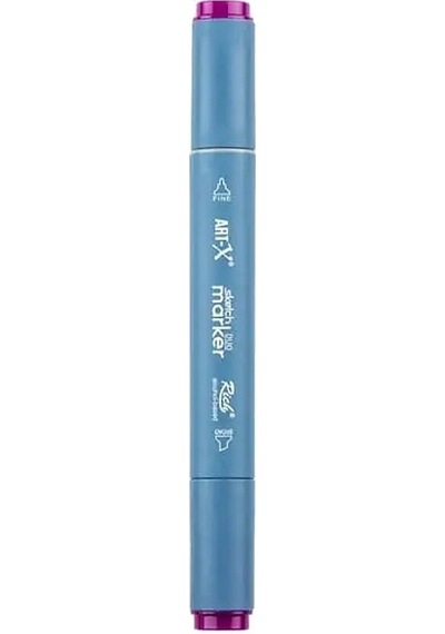 Rich Klm-17954 Art-x Sketch Marker Kalem Duo 513 Vivid Pruple Standart
