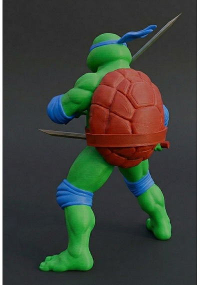 Leonardo Ninja Kaplumbağa Figür 20cm-3d Baskı-kolleksiyonluk Biblo