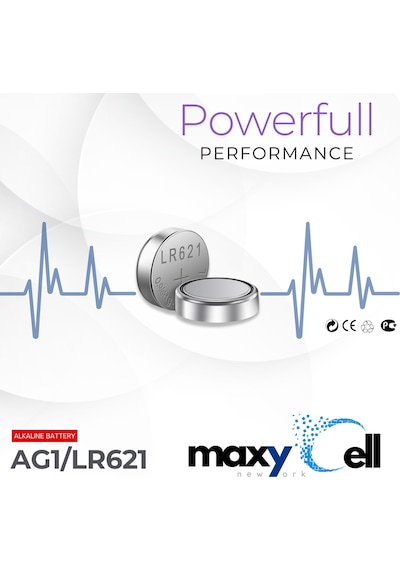 Maxycell12 Adet Ag6 370,371,lr921,lr69,sr920w 1.5v Alkalin Düğme Pil