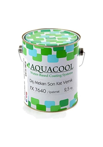 Aquacool Su Bazlı Dış Mekan Ipekmat Vernik Fx7640 2.5 Kg