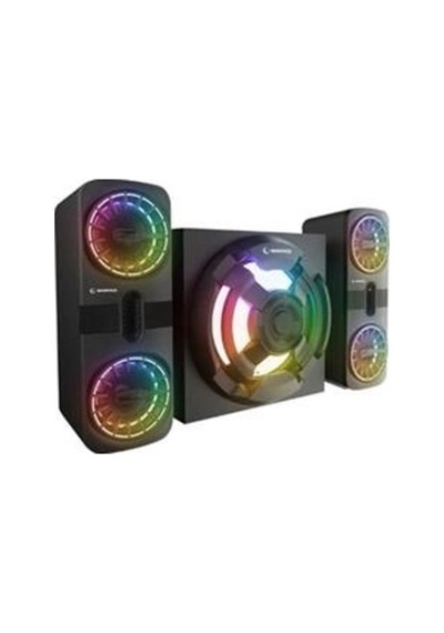 Rampage Rms-311 Shard 2+1 80w Siyah Usb,fm,bluetooth,hmdı,optica Rgb Işıklı Speaker Kdo