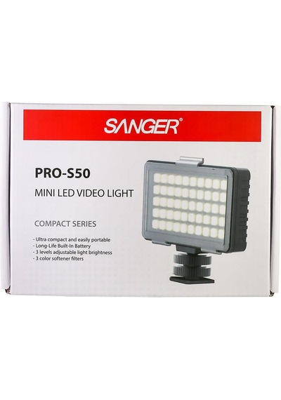 Sanger PRO-S50 Hafif Ultra Kompakt Güçlü Led Işık