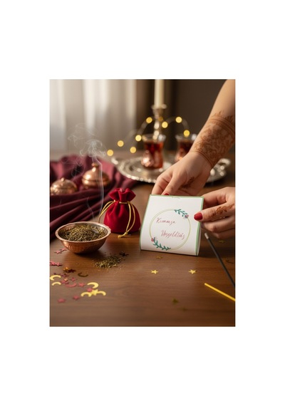 50 Adet Minimal Çiçekli Kına Gecesi Dağıtmalığı 6x6,5 Cm - 3-4 Gr Hijyenik Paketli Hazır Kına Seti