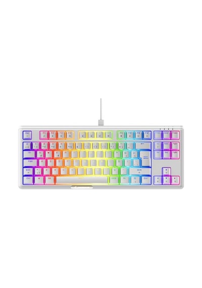 Rampage Claw Beyaz Red Swıtch Mekanik Gaming Oyuncu Klavye Rainbow Tkl