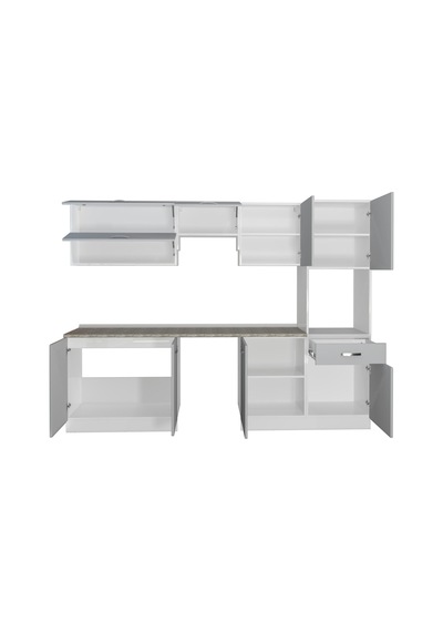 Decoraktiv Elite 280y Ankastre Boy Dolaplı Mdf Hazır Mutfak Dolabı - Tezgah Dahil - Buz Gri Açık Gri Decoraktiv Elite 280y Ankastre Boy Dolaplı Mdf Hazır Mutfak Dolabı - Tezgah Dahil - Buz Gri Açık Gri