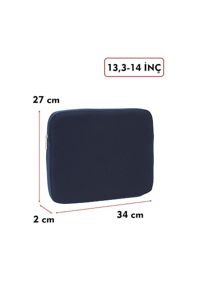 Macbook Air Pro 13 & 13.3-14 inç File Laptop Kılıfı 185 gr Tüm Marka ve Modeller İle Uyumludur  Lacivert