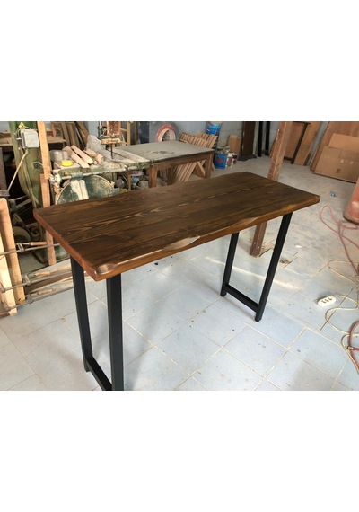 Bintaşmobilya Kütük Ağaç Bar Masa-150X60.Cm
