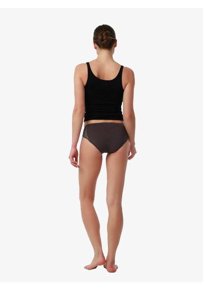 Kadın Modal Elastan Slip 1448 - Antrasit Antrasit