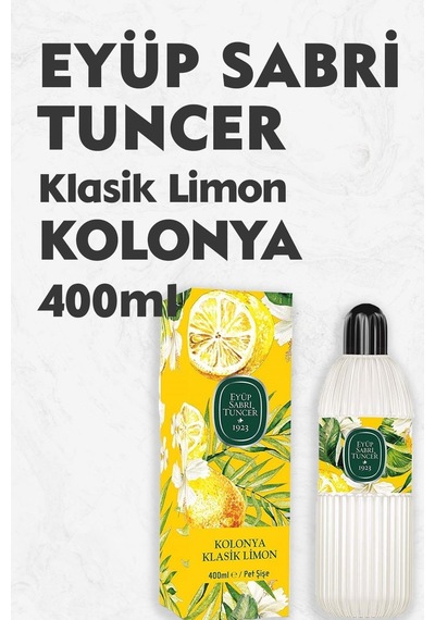 Tr Eyüp Sabri Tuncer Klasik Limon Kolonyası 80 Derece Cam Şişe 400 Ml