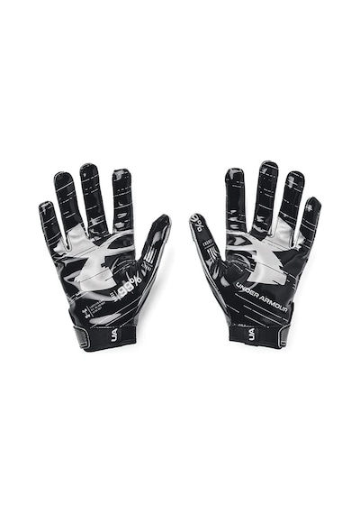 Under Armour Youth Flerg American Football Eldiveni / Çocuk Amerikan Futbolu Eldiveni Siyah-gümüş Çok Renkli