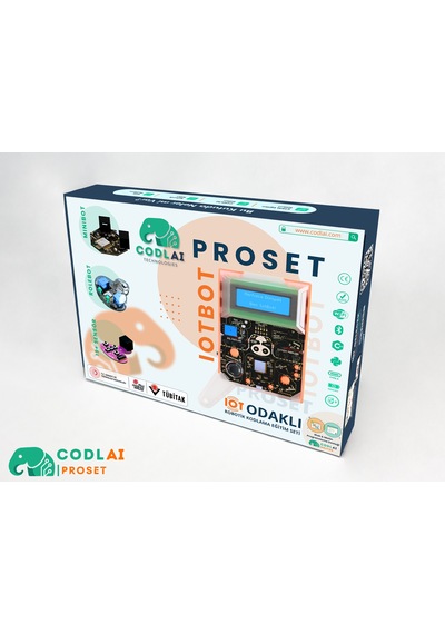 Codlaı Proset Profesyonel Robotik Kodlama Eğitim Seti - Esp32 Iot İleri Seviye Stem Tam Teşekküllü Kit - Kozmik Mor