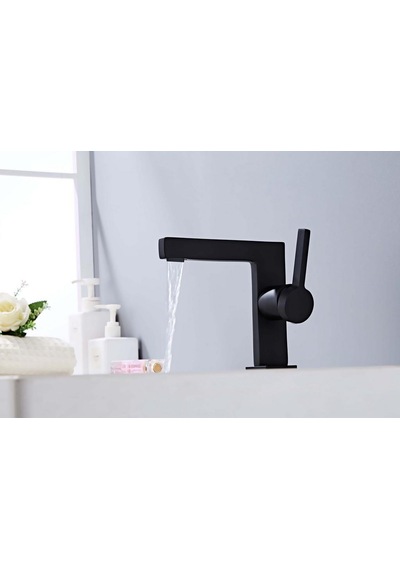 Sera Kısa Lavabo Bataryası Mat Sıyah Mat Siyah