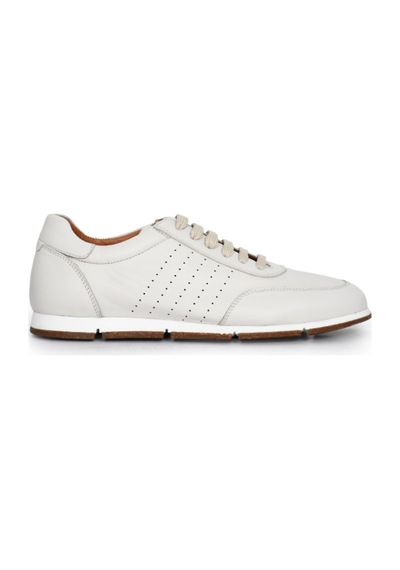 Tuna Hakiki Antik Deri Erkek Sneaker - 241338 Bej