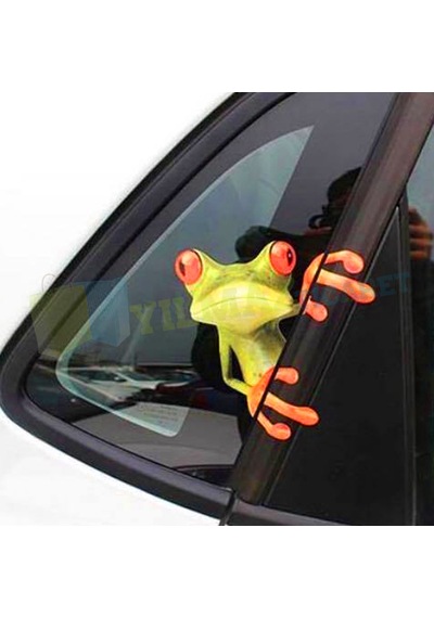 Kurbağa Kelebek Cam Kapı Oto Sticker Araba Yapıştırma Etiket