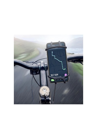 Floveme Universal Silikon Bisiklet Motosiklet Telefon Tutucu- 5775 - Hs08379537-7294 Siyah Siyah