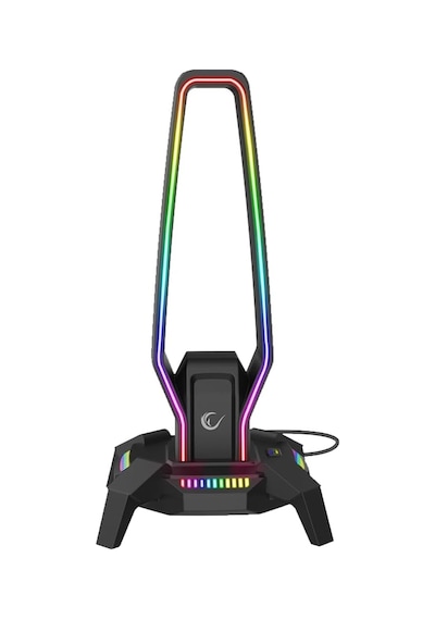 Rm-h27 Igrıs Type-c Rgb Siyah Kulaklık Standı Rm-h27 Igrıs Sıyah