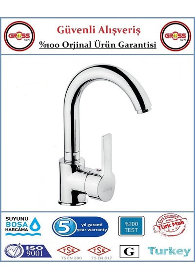 Şenpres Can Mix Lavabo Bataryası - 40'lık Kartuş