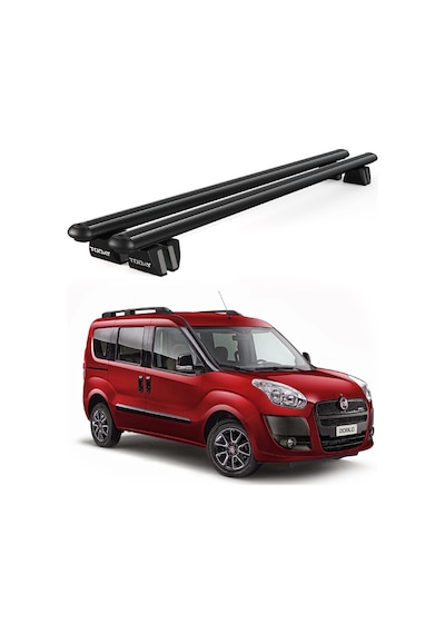 Pençe Fiat Doblo 2010-2022 Uyumlu Siyah Ara Atkı 135cm Port Bagaj Tavan Barı