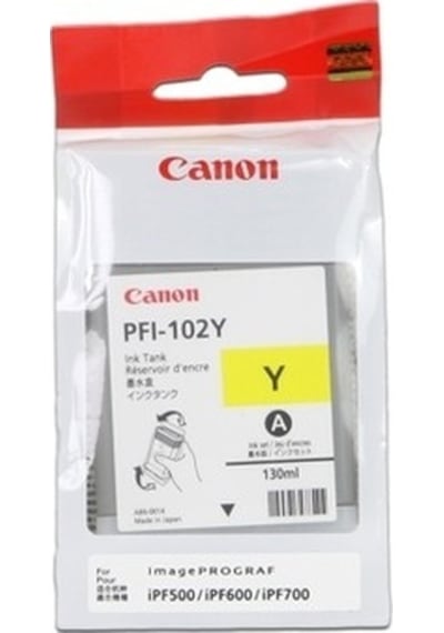 Canon Pfı-102Y Sarı Kartuş - Ipf500 / Ipf600 / Ipf700