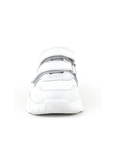 Rakerplus Hakiki Deri Beyaz Yüksek Tabanlı Kız Çocuk Sneakers Ayakkabı Beyaz