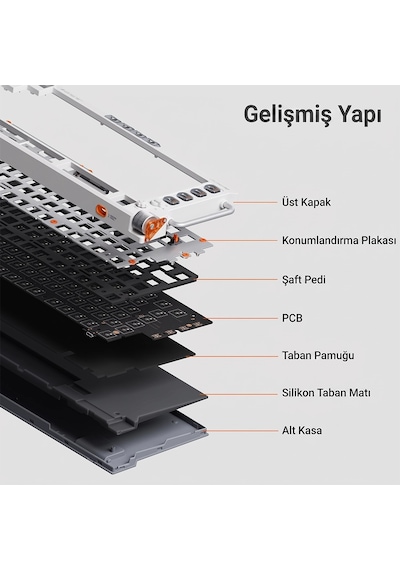 Nuphy Field75 He V2 Hall Effect Mekanik Oyuncu Klavyesi
