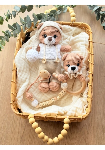 Amigurumi Tatlı Ayıcık 3lü Set