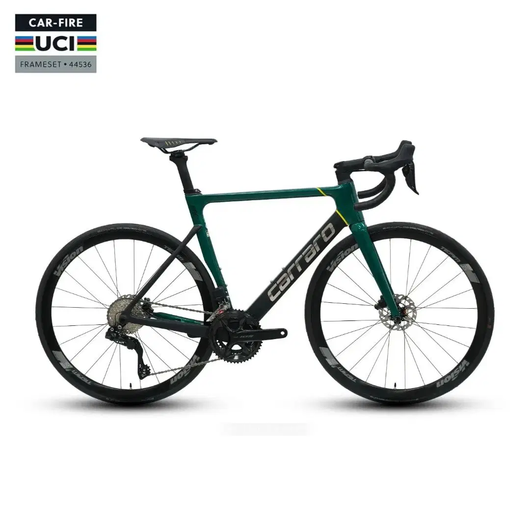 Carraro Fire 1.3 Ucı 28 Jant 24 Vites Shimano 105 Di2 Karbon Yol Bisikleti 51cm Koyu Yeşil
