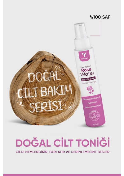 Velvatura Sıkılaştırıcı Aydınlatıcı Ve Arındırıcı Gül Suyu Tonik 100 ML