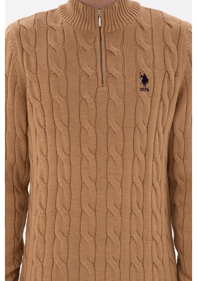 U.s. Polo Assn. Erkek Camel Melanj Kazak /triko 50297020-vr122 Camel Melanj U.s. Polo Assn. Erkek Camel Melanj Kazak /triko 50297020-vr122 Camel Melanj
