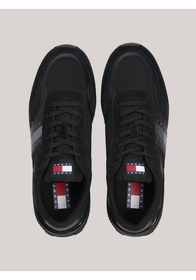Tommy Hilfiger Erkek Renk Bloklu Siyah Sneaker Siyah