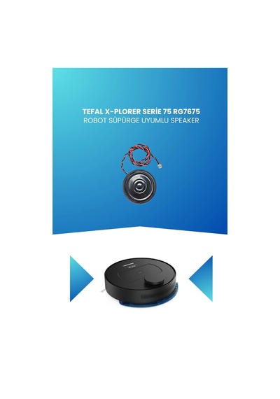 Tefal X-plorer Serie 75 Robot Süpürge Uyumlu Speaker Rg7675