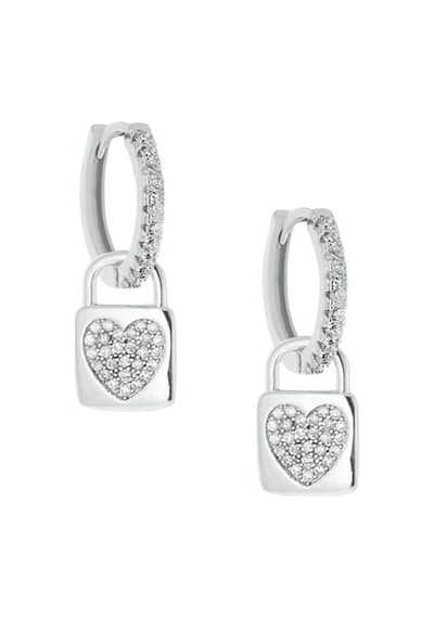 Merano Design Heartlock Rhodium Küpe Çok Renkli