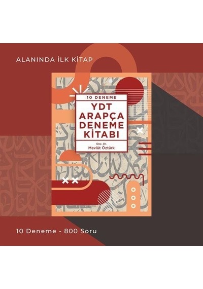 Ydt Arapça Deneme Kitabı 10 Deneme / Doç. Dr. Mevlüt Öztürk