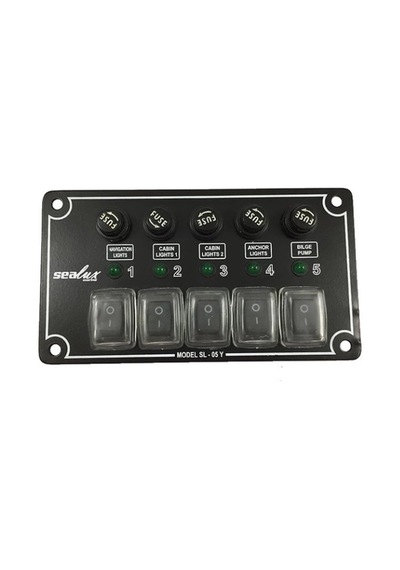 Switch Panel Izoleli Yatay 5'Li Sealux
