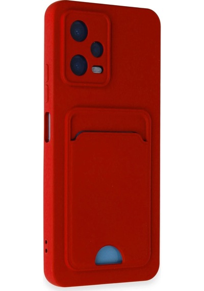 Zengemtx Newface Xiaomi Redmi Note 12 4g Kılıf Kelvin Kartvizitli Silikon - Kırmızı