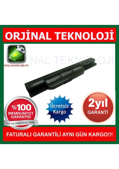 _Teknoloji Asus Uyumlu K53. K53S. K53Sv. K53Sd. K53Sj. A32-K53 Batarya Pil